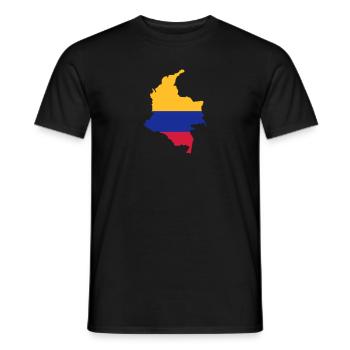 Colombia - V3 - Men's T-Shirt - black - Front - AI Model Male 178 light (178cm)