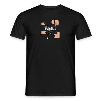 Purrfect Fit - Men's T-Shirt - black - Front - AI Model Male 178 light (178cm)