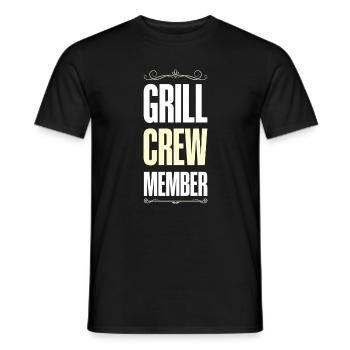 Grill Crew - Men's T-Shirt - black - Front - AI Model Male 178 light (178cm)