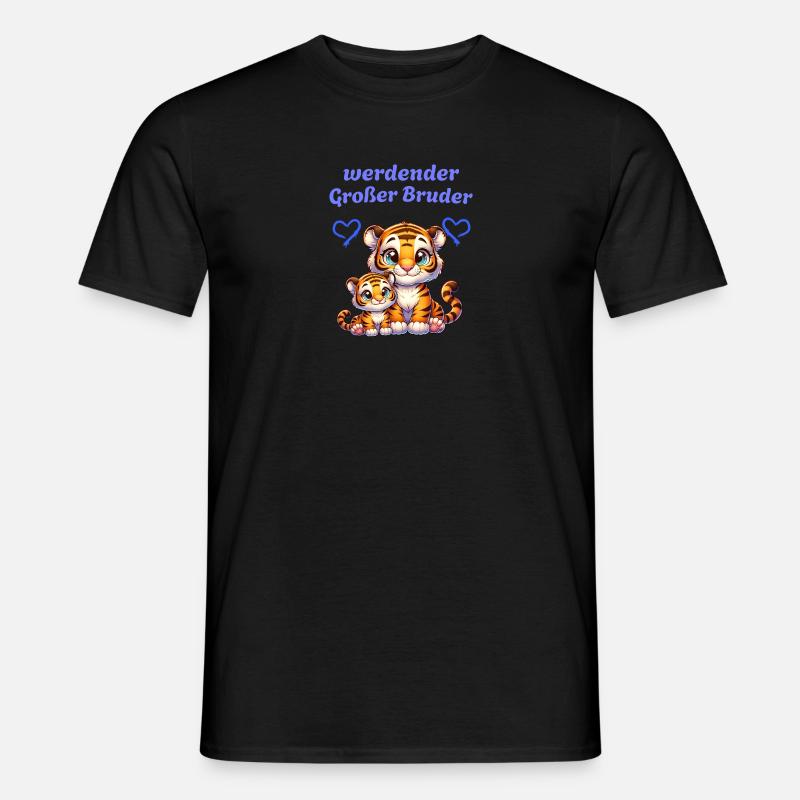 werdender Großer Bruder - Männer T-Shirt - Schwarz