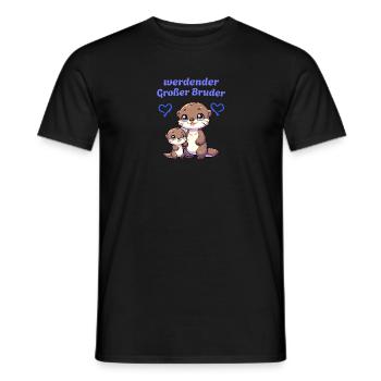 werdender Großer Bruder - Männer T-Shirt - Schwarz - Vorne - AI Model Male 178 light (178cm)