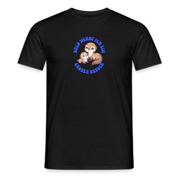 Bald werde ich ein großer Bruder - Männer T-Shirt - Schwarz - Vorne - AI Model Male 178 light (178cm)