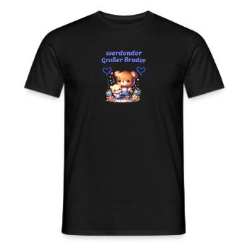 werdender Großer Bruder - Männer T-Shirt - Schwarz - Vorne - AI Model Male 178 light (178cm)