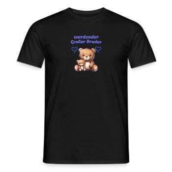 werdender Großer Bruder - Männer T-Shirt - Schwarz - Vorne - AI Model Male 178 light (178cm)