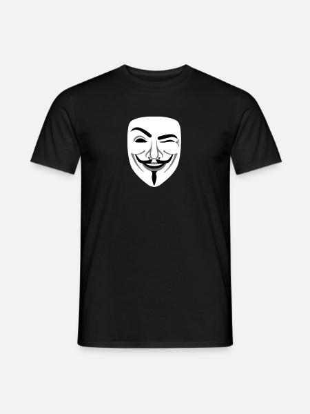 Fun Anonymous Guy Fawkes - Men's T-Shirt - black