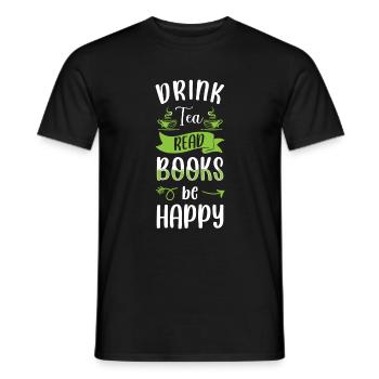 Teacup Cup Thé aux fruits théière - T-shirt homme - noir - Devant - AI Model Male 178 light (178cm)