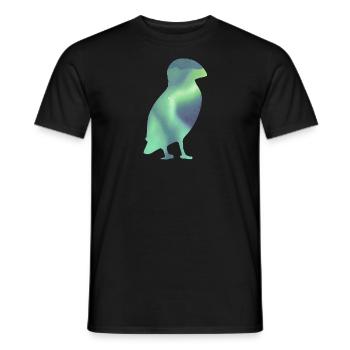 Puffin Island Papageitaucher Iceland Aurora - Männer T-Shirt - Schwarz - Vorne - AI Model Male 178 light (178cm)