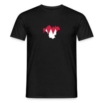 Franken - Männer T-Shirt - Schwarz - Vorne - AI Model Male 178 light (178cm)