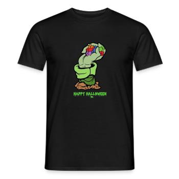 Halloween Monster Zombie Horror Trick or Treat - Men's T-Shirt - black - Front - AI Model Male 178 light (178cm)