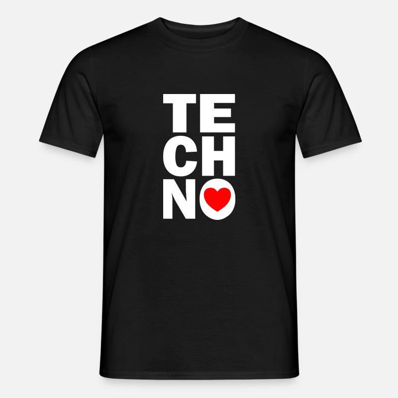 Techno - T-shirt homme - noir