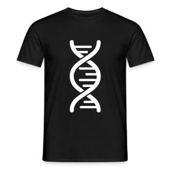 Dna symbol - Men's T-Shirt - black - Front - AI Model Male 178 light (178cm)