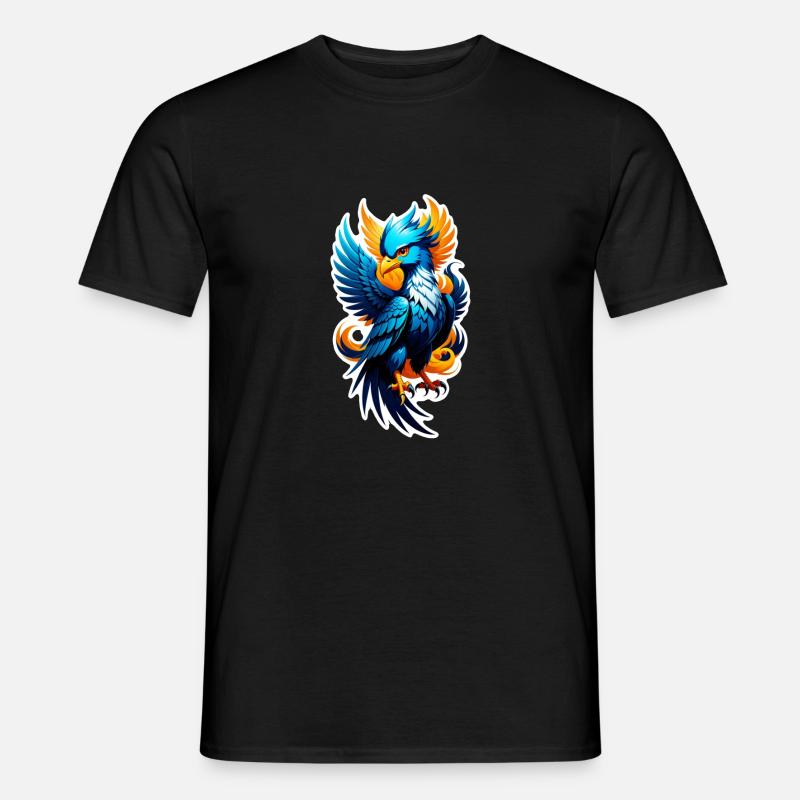 Phönix - Phönix - Feuervogel - Männer T-Shirt - Schwarz