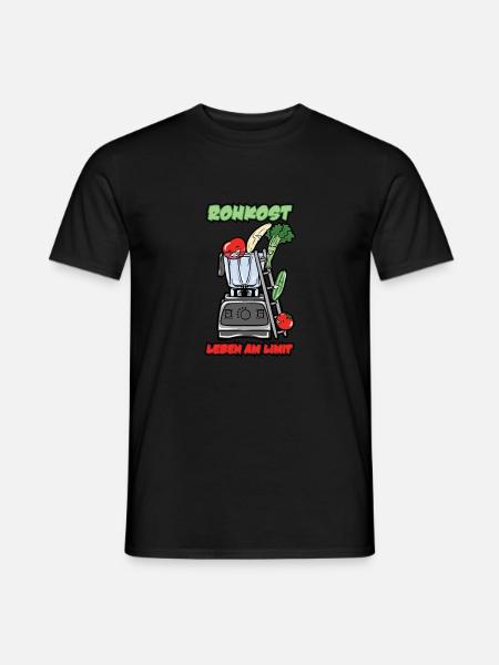 ROHKOST LEBEN AM LIMIT - Männer T-Shirt - Schwarz
