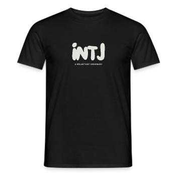 INTJ Eine widerwillige visionäre MBTI-Persönlichkeit - Männer T-Shirt - Schwarz - Vorne - AI Model Male 178 light (178cm)