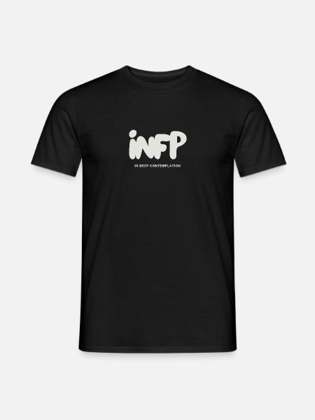 INFP Introvertierter MBTI Myers Briggs Persönlichkeit - Männer T-Shirt - Schwarz