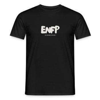 ENFP Myers Briggs MBTI Extrovert Personality - Men's T-Shirt - black - Front - AI Model Male 178 light (178cm)