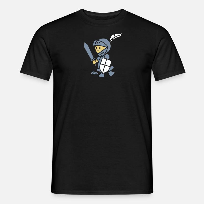 Ritter (c) - Männer T-Shirt - Schwarz