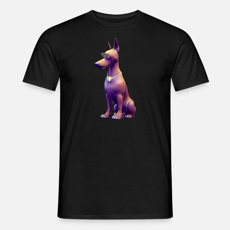 Dobermann - Männer T-Shirt - Schwarz