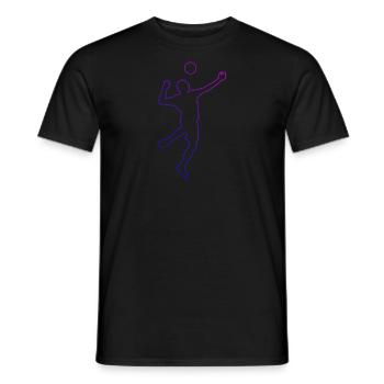 Fistball Faustballspielen Volleyball Faustball - Männer T-Shirt - Schwarz - Vorne - AI Model Male 178 light (178cm)