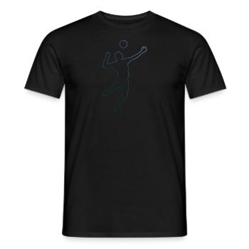 Fistball Volleyball Hommes Fistball Femmes - T-shirt homme - noir - Devant - AI Model Male 178 light (178cm)