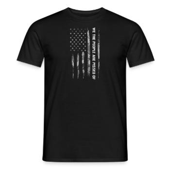 Nous, le peuple, sommes énervés - T-shirt homme - noir - Devant - AI Model Male 178 light (178cm)