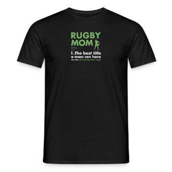 Sport Mom Definition Rugby - Männer T-Shirt - Schwarz - Vorne - AI Model Male 178 light (178cm)