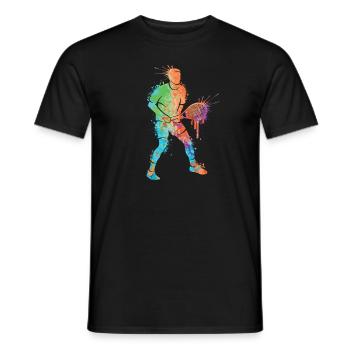 Tennis Spieler Jungen Mädchen Tennisspieler Kinder - Männer T-Shirt - Schwarz - Vorne - AI Model Male 178 light (178cm)