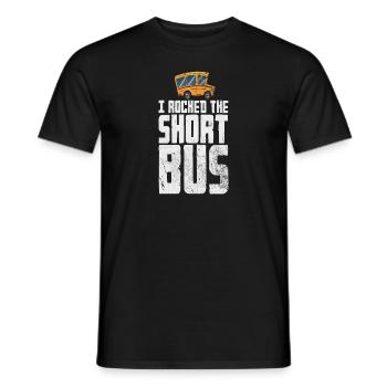 I rocked the short bus - Männer T-Shirt - Schwarz - Vorne - AI Model Male 178 light (178cm)