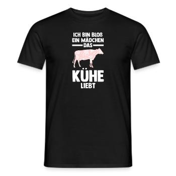 Kuh Landwirt Bauernhof Kühe - Männer T-Shirt - Schwarz - Vorne - AI Model Male 178 light (178cm)