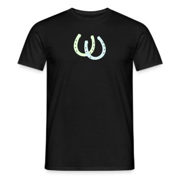 Pony Horse Riding Horseshoes Rider - T-shirt homme - noir - Devant - AI Model Male 178 light (178cm)