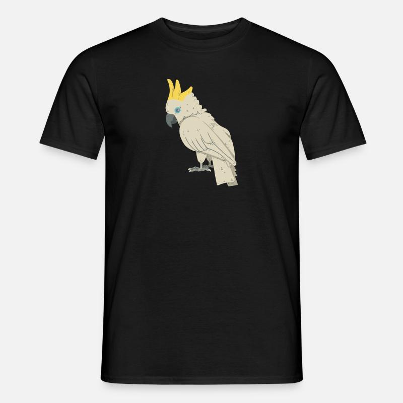 Kakadu - Männer T-Shirt - Schwarz