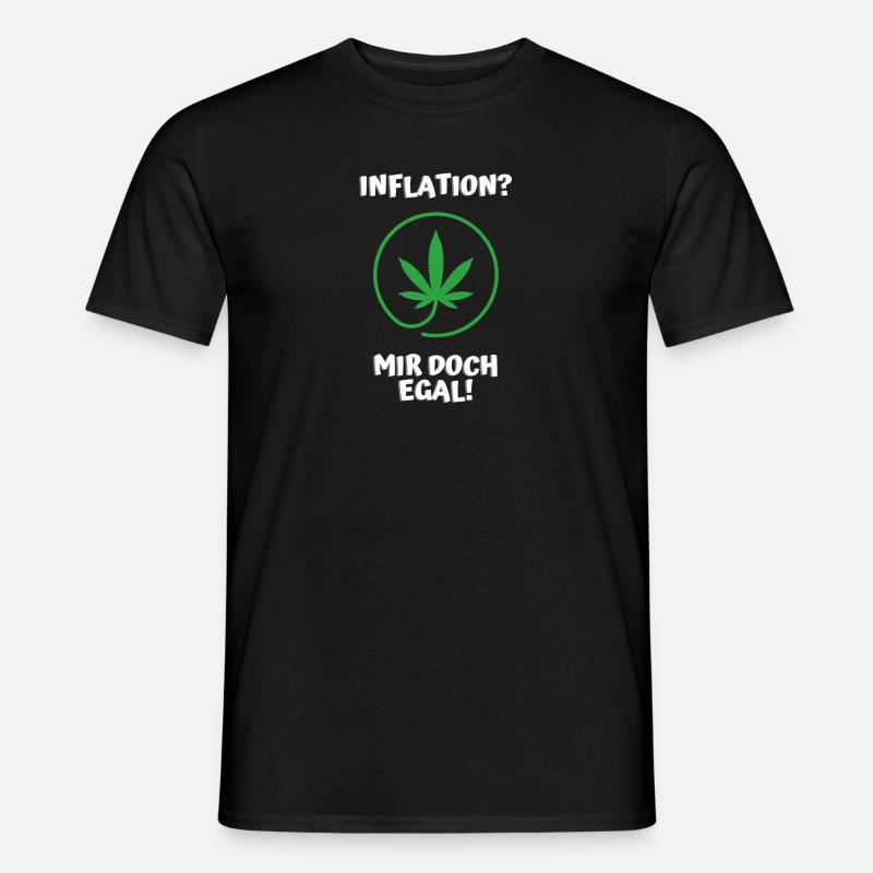 Inflation? Mir doch egal - Männer T-Shirt - Schwarz