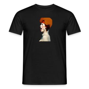 Der Schrei #5 - Männer T-Shirt - Schwarz - Vorne - AI Model Male 178 light (178cm)