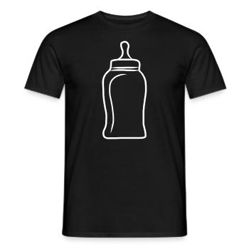 Bébé cadeau de bébé grossesse - T-shirt homme - noir - Devant - AI Model Male 178 light (178cm)