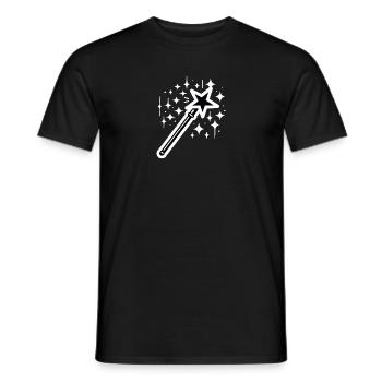 Magic Wand - Men's T-Shirt - black - Front - AI Model Male 178 light (178cm)