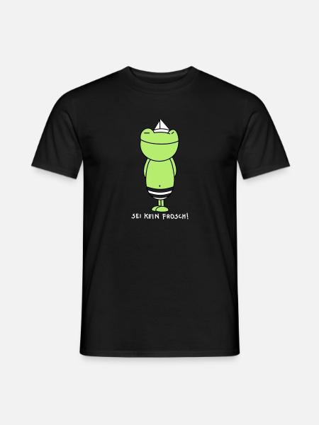 Sei kein Frosch (b) - Männer T-Shirt - Schwarz