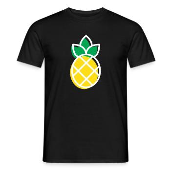 Ananas - Männer T-Shirt - Schwarz - Vorne - AI Model Male 178 light (178cm)