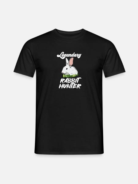 Legendary Rabbit Hunter - Männer T-Shirt - Schwarz