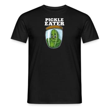 Cornichons Concombres Fruits Nourriture végétalienne Dicton - T-shirt homme - noir - Devant - AI Model Male 178 light (178cm)