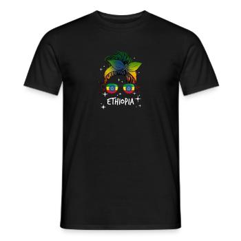Éthiopie - T-shirt homme - noir - Devant - AI Model Male 178 light (178cm)