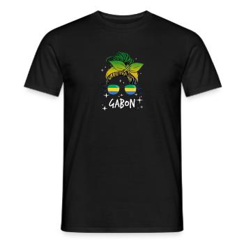 Gabon - Men's T-Shirt - black - Front - AI Model Male 178 light (178cm)