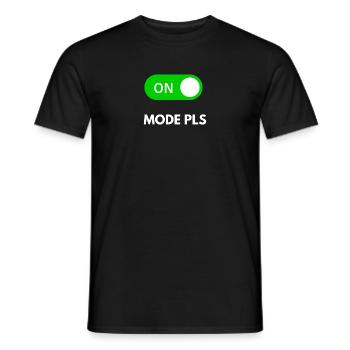 Mode PLS. Cadeau Humour Anniversaire Noël EVG Père - T-shirt homme - noir - Devant - AI Model Male 178 light (178cm)
