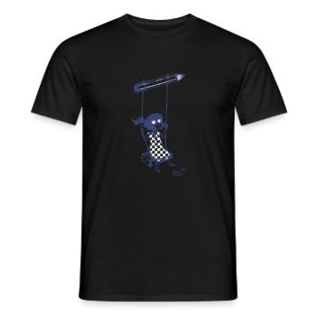 crayon & liberté - T-shirt homme - noir - Devant - AI Model Male 178 light (178cm)