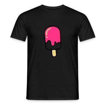 ice - Männer T-Shirt - Schwarz - Vorne - AI Model Male 178 light (178cm)