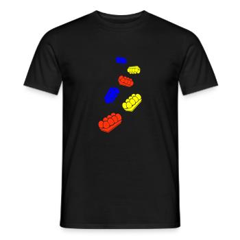 Eier symbol - Männer T-Shirt - Schwarz - Vorne - AI Model Male 178 light (178cm)