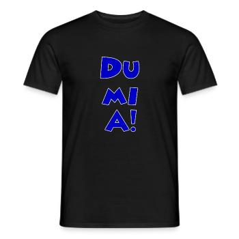 dumia minnie blau rand weiß - Männer T-Shirt - Schwarz - Vorne - AI Model Male 178 light (178cm)
