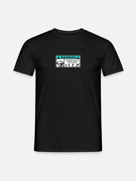 Danger Turbo Sticker - Men's T-Shirt - black