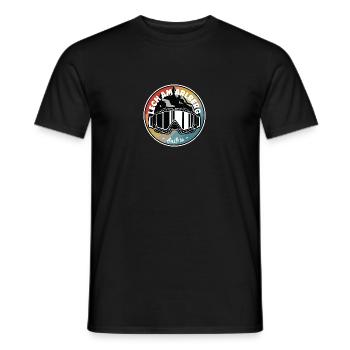 Skifahren in Lech am Arlberg Österreich - Männer T-Shirt - Schwarz - Vorne - AI Model Male 178 light (178cm)
