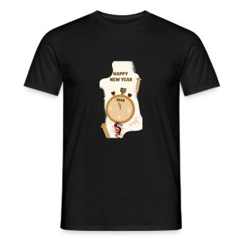 Happy New Year 2024 Year of the Dragon - Men's T-Shirt - black - Front - AI Model Male 178 light (178cm)