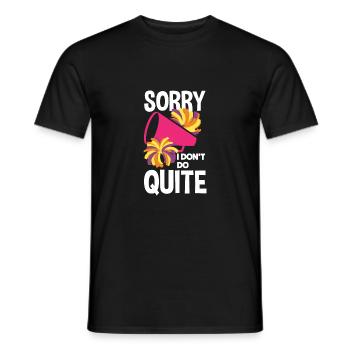 Sorry I Don't Do Quite Cheerleader Sports Cheering - Männer T-Shirt - Schwarz - Vorne - AI Model Male 178 light (178cm)